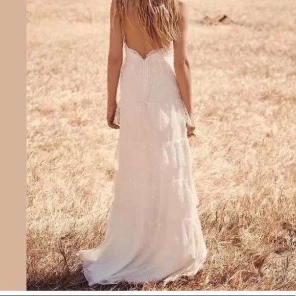 Erin Fetherston Lace Maxi dress For Free People Wedding - Picture 3 of 5